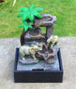 Garden Ornament Fountain Elephant Water Feature Zen Indoor Table Top LED Light