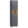 Bathroom Storage Unit with Open Shelves and Drawer
