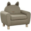 Kids Sofa Chair Toddler Armchair for Bedroom Playroom Brown
