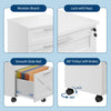 Mobile Filing Cabinet, File Cabinet with 3 Drawers Lockable Documents Storage