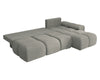 L-Shaped Sofa Bed with Storage Velour Water Repellent Left/Right Corner BESTII