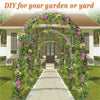 Heavy Duty Metal Garden Arch Arbour for Roses Amalfi with Ground Spikes