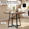 120 CM Dining Room Table Round Dining Table for 4-6