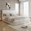 Upholstered Hydraulic Storage Bed Double 4ft6 with Velvet Headboard 135x190 cm