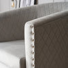 Tub Arm Chair Velvet Grey Luxury Statement Rivet Comfy Accent Armchair