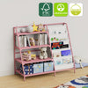 Bookshelf Bookcase with Children's Reading Room for 9 Storage Compartme Pink New