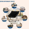 Folding Saucer Foldable Moon Chair Camping Outdoor Soft Padded Seat No Assembly