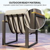 Garden Furniture Set 4 Seater Indoor Outdoor Conservatory Light Grey