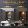 Bathroom Mirror Cabinet with Shaver Socket Demister 3 LED Lights Black Cupboard