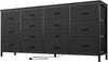 Chest of Drawer Dresser TV Stand for 75" TV 14 Drawer w/ Power Outlet Bedroom