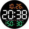 LED Large Digital Wall Clock Alarm Date Temperature Display with Remote Control