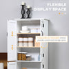 Accent Floor Storage Cabinet Kitchen Cupboard with 2 Large Doors