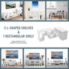 Free Combination TV Stand for TVs up to 65 Inches Media Entertainment Fnhucaxnlw