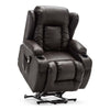 CAESAR DUAL MOTOR RISER RECLINER LEATHER MOBILITY ARMCHAIR MASSAGE HEATED CHAIR