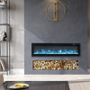 40/50/60/70/80/100 Inch Insert/Wall Mounted LED Fireplace Wall Inset Into Fire