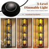 Floor Lamp with Shelves 4-Tier Freestanding Display Rack