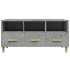 ShCuShan TV Cabinet Concrete Grey 102x36x50 Engineered Wood,Modern TV K6V9