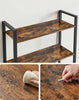Vintage Industrial Bookcase Display Storage Shelving Unit Rustic Style Me