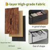 63in TV Stand with 8 Fabric Drawers & LED Lights, Storage Cabinet with Wood Top