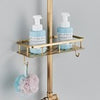 Antique Brass Bathroom Shower Mixer Taps Set Rain Round Twin Head Exposed Valve