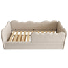 3FT SINGLE DAYBED WITH PULL OUT TRUNDLE CHILDREN KIDS JUNIOR TODDLER BED BEIGE