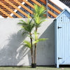 200cm/6.5FT Artificial Palm Tree Fake Plant in Pot Indoor Outdoor Decoration UK