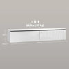 Floating TV Stand Cabinet for 70 Inch TVs High Gloss Wall Mounted TV Unit 160cm