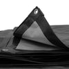Heavy Duty Black Tarpaulin 240GSM Waterproof Cover Sheet Tarp – 20 Sizes Avail