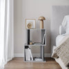 Modern Side Sofa Couch Small End Table Rustic Coffee Narrow Slim Furniture Unit