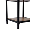 Wood Bookcase Bookshelf Plant Stand 6 Tier Shelves Shelving Storage Steel Frame