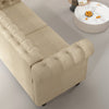 Large 2 seater Chesterfield Style Button Sofa Couch Linen Fabric Settee Victoria