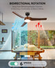 VONLUCE 52" Modern Ceiling Fan w Light & Remote 6 Speeds Reversible Motor 132cm