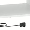 High Gloss Coffee Table with LED Light Living Room Cocktail Sofa Center Table