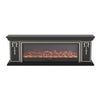 Electric Fireplace With 70in TV Stand Unit Cabinet Fire Logs Heater Flame 10 LED