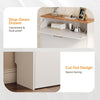 Slim Shoe Cabinet 3 Tier Drop Down Hallway Storage Unit