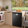 65L Built-In Refrigerator, Dual-Zone Compressor Fridge & Freezer Suitable for RV