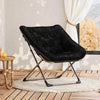 Folding Saucer Foldable Moon Chair Camping Outdoor Soft Padded Seat No Assembly