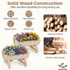 Elevated Half-Barrel Planter Boxes with Legs & Drainage Hole