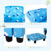 Kids Armchair Children Sofa Set with Footrest Toddler Padding Couch