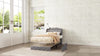 3ft Single Bed Upholstered Storage Bed Frame With Headboard, Lamp and 4 Drawers