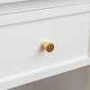 Set Of 2 One Drawer Scalloped Bedside Tables - Staunton White Range