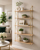 5 Tier Metal Wire Wall Floating Shelves Decoration Storage Shelf Living Room