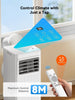 7000 BTU Portable Air Conditioner 4-in-1 Dehumidifier Fan Sleep Mode 24H Timer