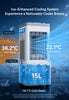 4 in 1 Portable Air Cooler | Air Conditioner | 15L Water Tank | 3 Speed