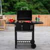 Barbecue Grill Charcoal BBQ Smoker Portable Outdoor Garden Trolley Cart Wheeled