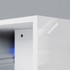 135 160 180cm High Gloss White TV Stand Cabinet Storage Shelves with LED Lights