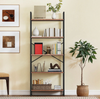 Rustic Wood Bookcase Bookshelf 5 Tier Industrial Storage Display Shelving Unit