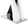Axara High Gloss Bar Table Rectangular In White And Black