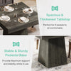 Square Dining Table for 4 People, 31.5inch Kitchen Wood Table Small Dinner Table