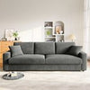 3/4 Seater Corduroy Sofa Jumbo Cord Modern Sofa Couch Seats with 2 Pillows Soft